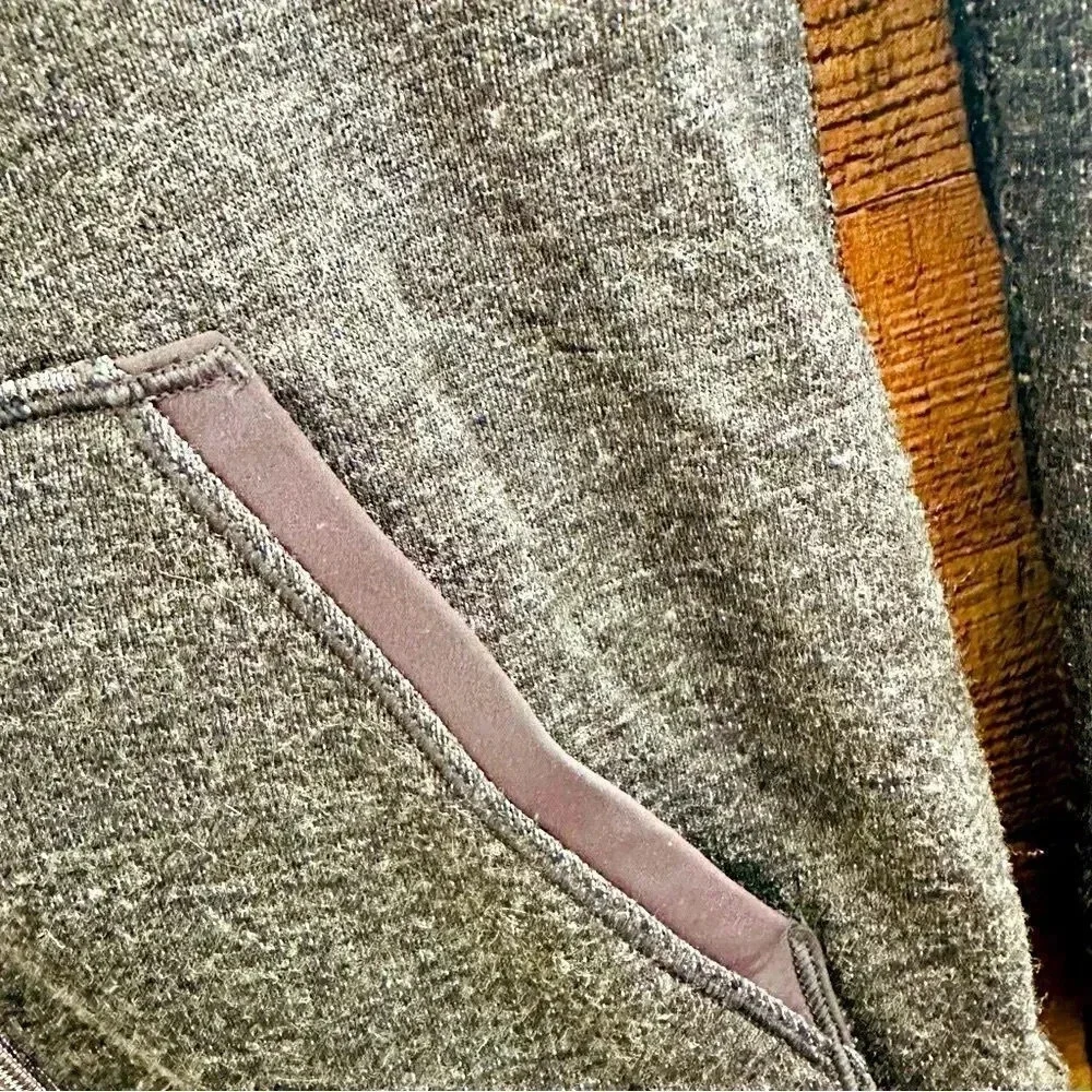 Lululemon Athletica Gray Zippered Hooded Jacket